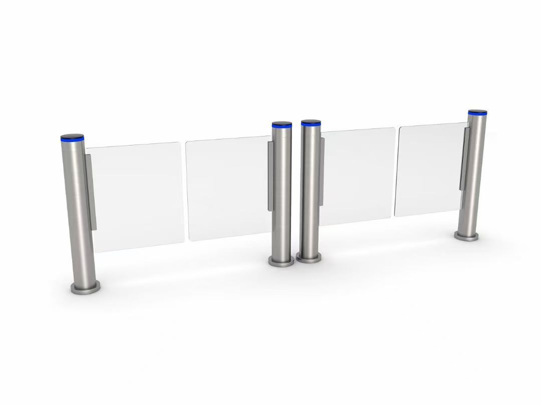168mm Integrated Cylindrical Swing Speed Gate Rapid Access Door Shopping Mall Security Turnstile