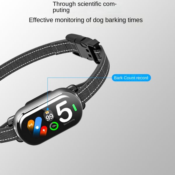 For AZN New Rechargeable Plastic Intelligent Color Screen Automatic Dog Training Collar Multifunctional Waterproof Anti-Barking