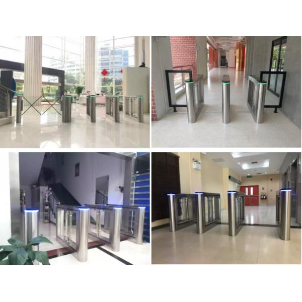 High Speed Pedestrian Turnstile Gate Access Control Face Recognition Terminal