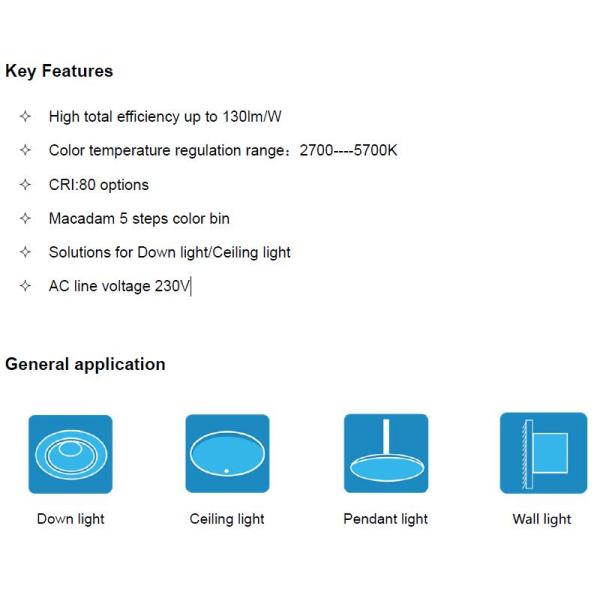 Flicker Free SMD LED Module 28W Wifi Control Dual Color Led Ceiling Lamp