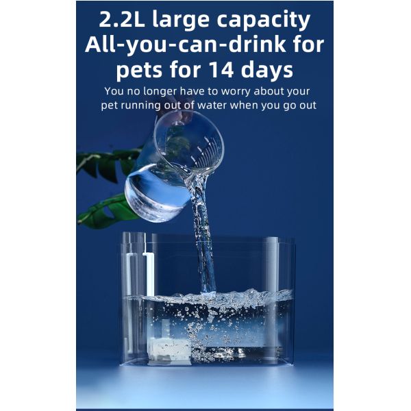 Large Capacity Automatic Cat Drinking Machine New Model Pet Water Dispenser Circulating Filtration Pet Fountain Pet Products