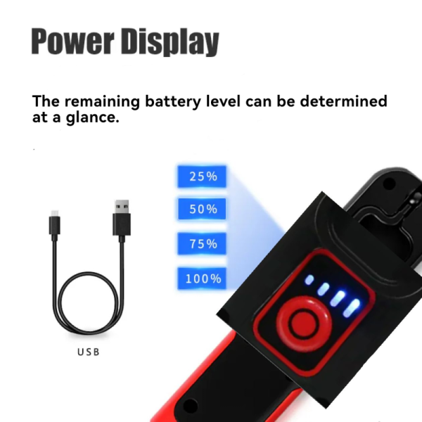 New Car Repair COB Work Light Multi Color Temperature Maintenance Light with Hook and Bracket Charging Multi Functional Light