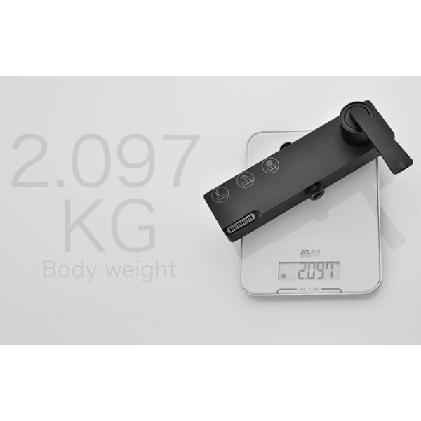 Wall Mounted Copper Black Champagne Rain Shower Faucets With Handle