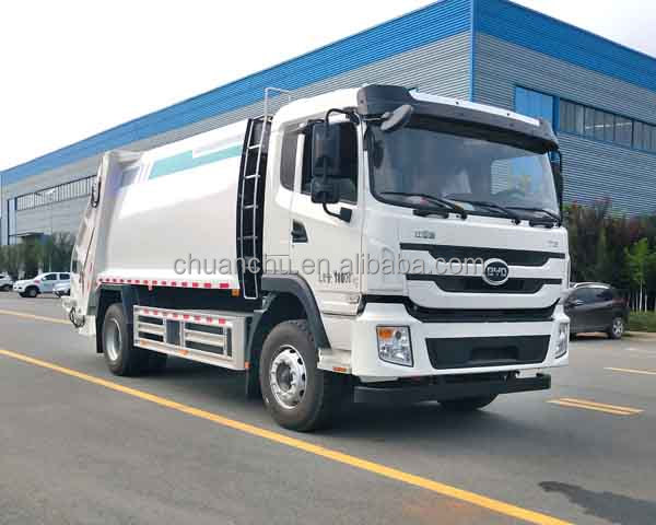 12-Square Compression Garbage Truck Custom's Requirement Compliant Energy Type Pure Electric Powered
