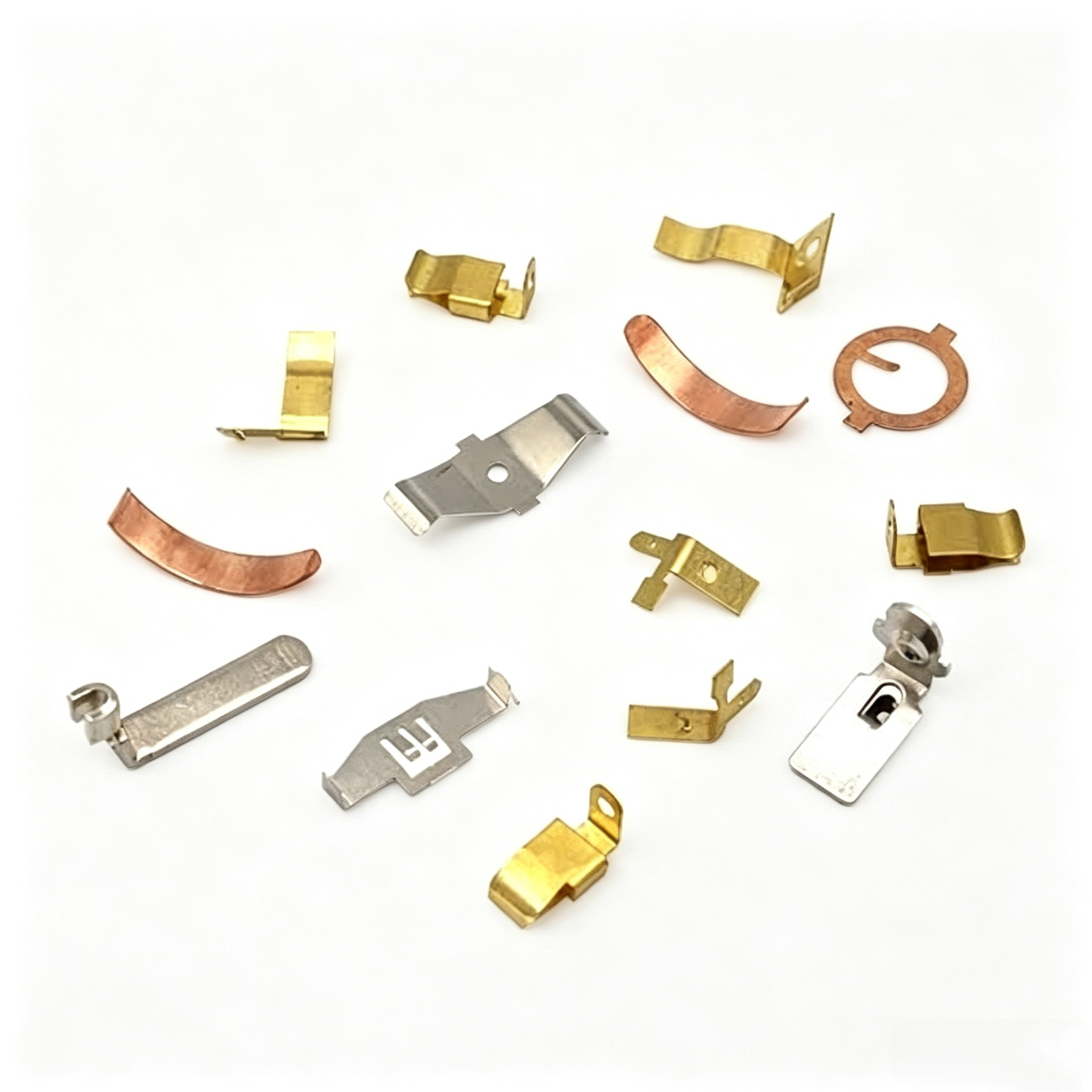 Phosphor Bronze Stamped Battery Contacts – Low Resistance for Portable Electronics