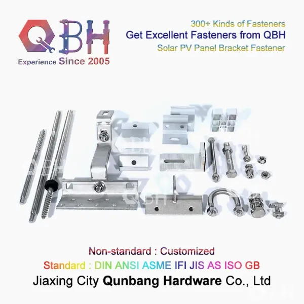 Qbh Customized Civil Commercial Industrial Solar Power Energy System Object Roofing Roof Sloping Tilting Mounting Bracket Rack Stand for Photovoltaic PV Panel