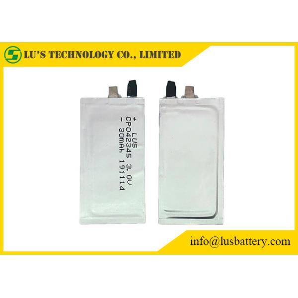 3V 30mAh Primary Li Battery RFID Ultra Thin CP042345 UL1642 For Credit Card