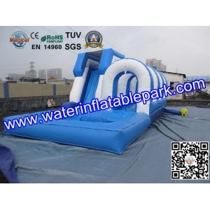 Wholesale Commercial Inflatable Pool Slides For Kids , Inflatable Slip Slide from china suppliers