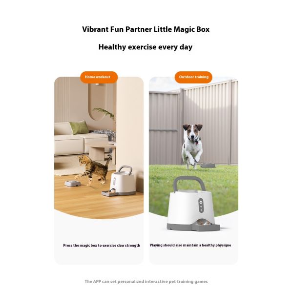 Intelligent Dog Feeder Trainer Eco-Friendly Solid Pattern Charge Automatic Snack Reward Machine Waterproof IPX5 Cats Pet Food