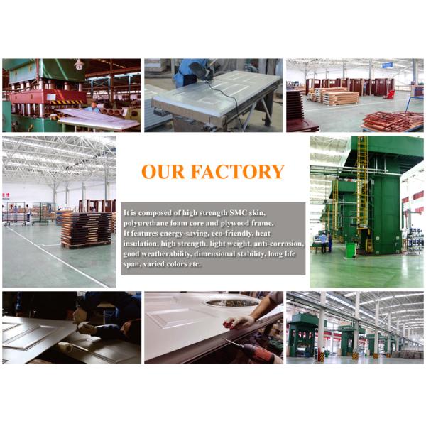 Brand New 1 Hours Fire Rated 6 Panel Fiberglass Doors Interior With High Quality