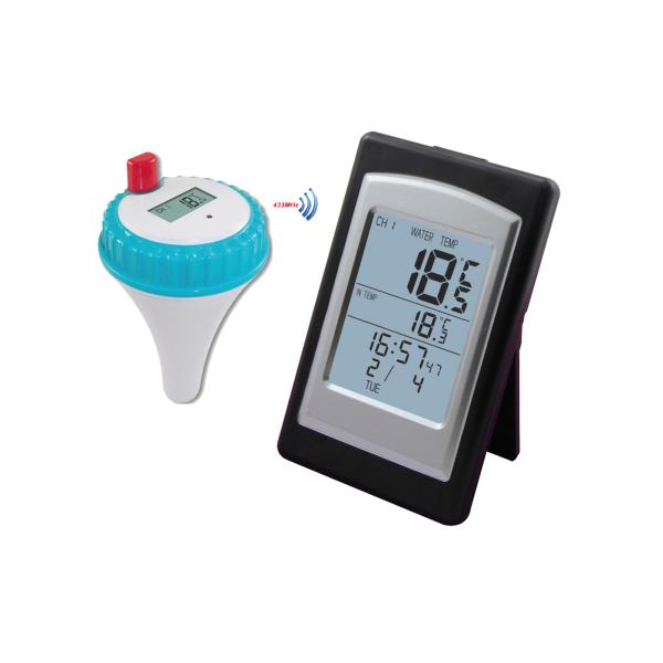 Wireless Digital Swimming Pool SPA Floating Thermometer with Indoor Temperature Floating Pool and Spa Thermometer MS0122