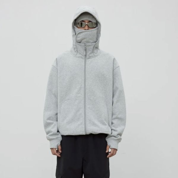 Factory Balaklava Hoodie Mask Double Layer Thick High Quality Breathable Windproof Oversized Winter Customized Logo Hoodie