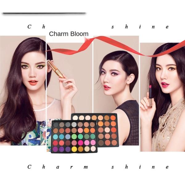 Cheap cosmetics makeup 35colors eyeshadow palette matte and glitter eye shadow palette