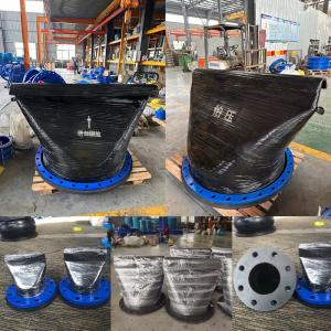 DN200 Flanged Rubber Duckbill Check Valve for Wastewater, 1-Year Warranty