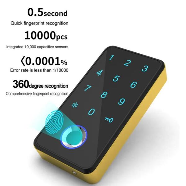 High Quality Biometric Fingerprint Locker Digital Pin Lock for Drawer Cabinet Security Lock