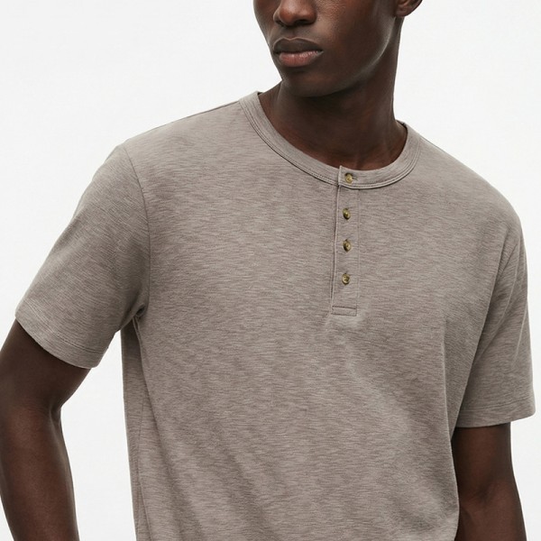Customizable O-Neck Short Sleeve Knitted Sporty Casual Regular Fit Solid Color T-shirt New Arrival Spring/Summer 2026