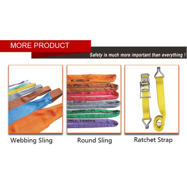 50T Heavy Duty Polyester Lifting Sling Endless Round Sling For Port Loading Unloading