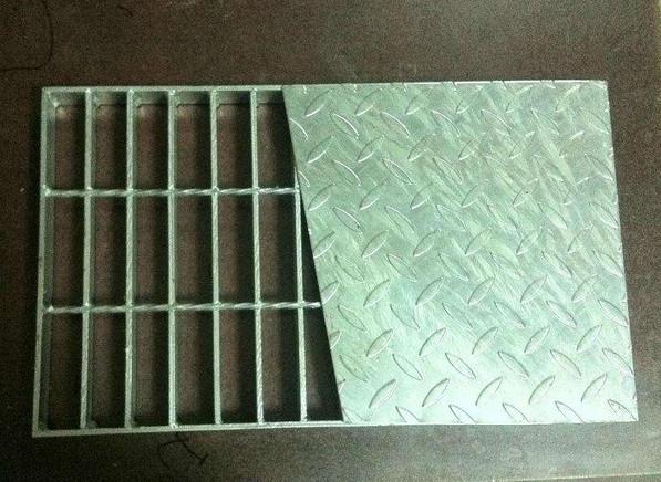 Hot Dipped Galvanized Steel Checker Composite Grating for platform