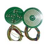 5 Wires Pancake Slip Ring 170mm Outside Diameter Fiber Brush Technology For