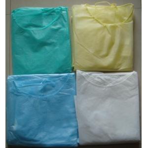 Disposable Green PP SMS Non Woven Medical Gown Isolation Clothes