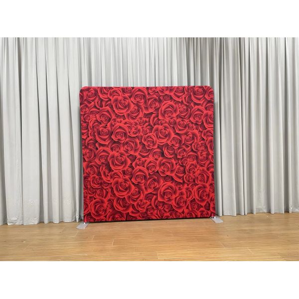 Pillowcase Backdrop Two Graphic Covers Only Trade Show Display Use