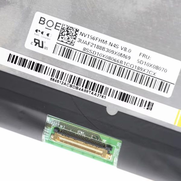 15.6 Inch Laptop LCD Screen BOE 1920x1080 Resolution 2 Lane 30 Pin EDP Interface Display