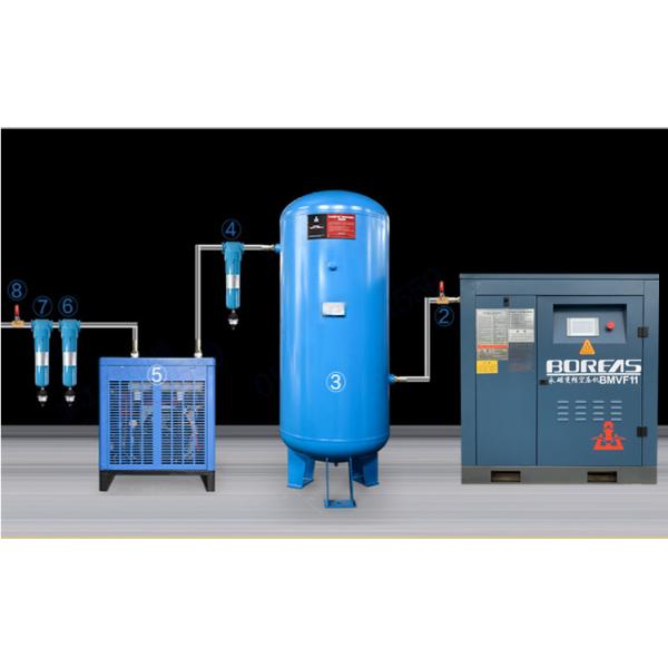 VFD Inverter Industrial Screw Air Compressor 37KW Frequency Conversion CE Certificate