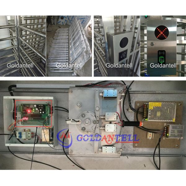 Biometric Face Recognition QR Code Full Height Turnstile SUS304 Single Door Security Gate for Museum & Art Gallery Access