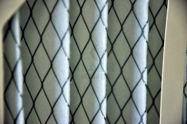 Disposable Extended Surface Air Filter Low Pressure Drop With Wet Laid Cardboard