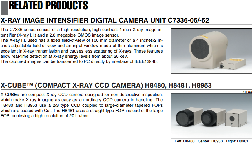 150kV Hamamatsu X Ray Source 5μM Spot Industrial NDT High Power 75W