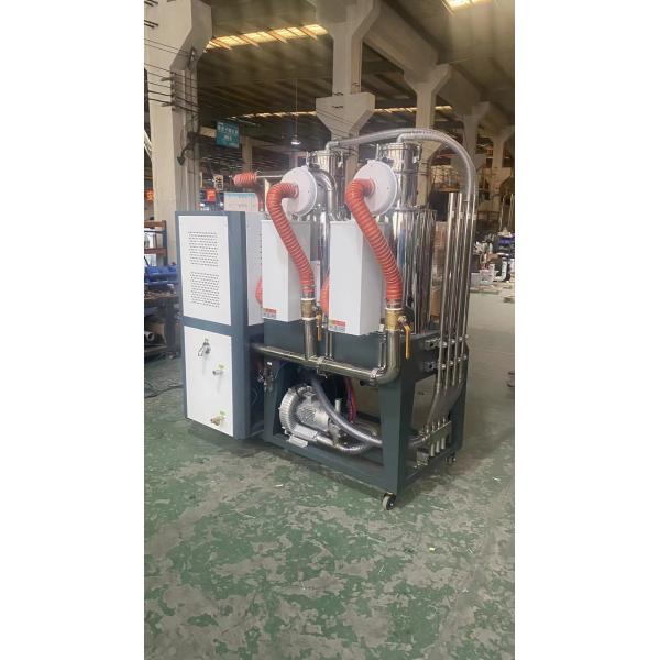 China high quality plastic 3 in 1 dehumidifier dryer Factory one dehumidifier to two silo hoppers good price agent need