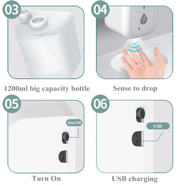 New Version Update Button Soap Dispenser Free Motion Sensor Soap Dispenser gel hand sanitizer soap dispensers