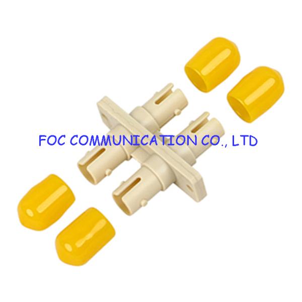 ST Duplex optical cable adapter / Red Cap multimode fiber optic adapter