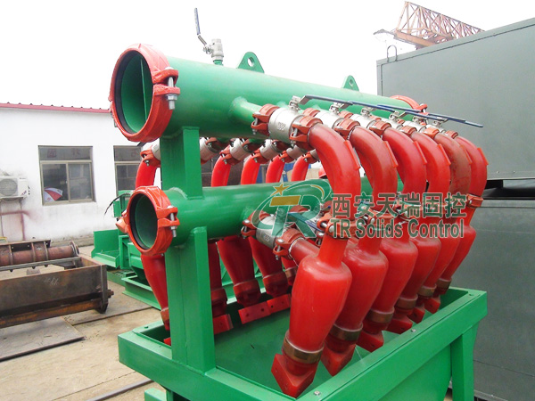 TR desilter hydrocyclone 180m3/h API Standard Desilter Hydrocyclone for HDD Trenchless Construction