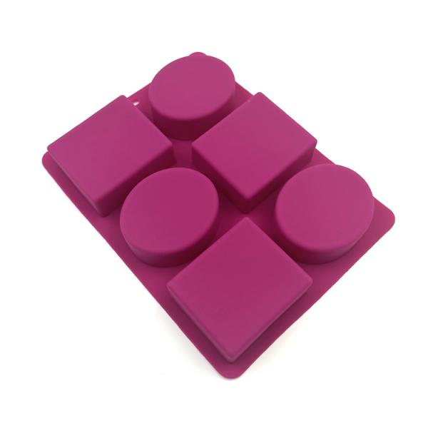 Flexible Tasteless Small Soap Molds Heatproof Lightweight Versatile