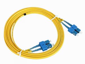 China Duplex 9/125 Singlemode Yellow 3m 5m Fiber Patch Cables on sale