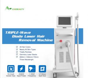 Wholesale 755nm 808nm 1064nm diode laser hair removal products machine/painless diode laser hair removal from china suppliers