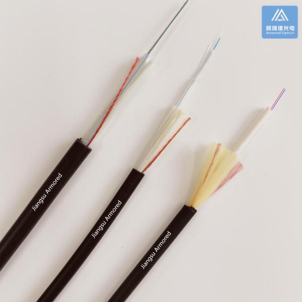 Duplex Indoor Fiber Optic Cable Fiber Patch Cable Black LSZH 5.0mm