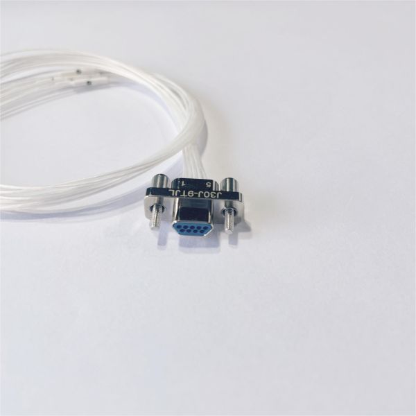 J63A Series Micro Rectangular Electrical Connector with 0.635mm Spacing and Twisted Wire Elastic Micro-Pin Inserts for Screw and Nut Connection