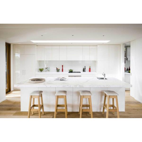 Kitchen Pantry Cabinets with Quartz Stone Countertop and Drawer Basket by YALIG 2024