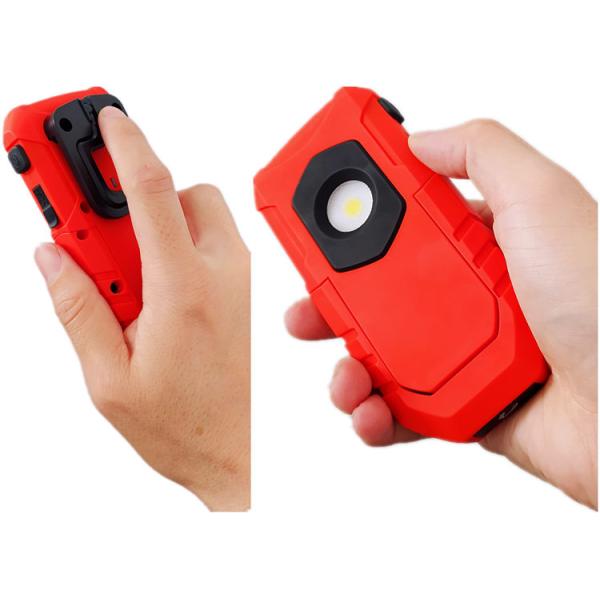 2w Usb Rechargeable Pocket Work Light With Led Torch Adjustable Magnetic Stand