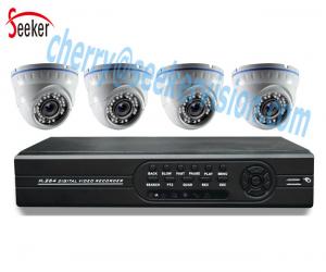 Wholesale High resolution 1080p surveillance 4 channels security dvr kit system Night Vision Indoor Dome Cameras from china suppliers