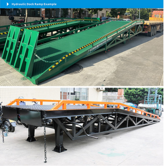 Mobile Hydraulic Container Loading Ramp Dock Ramp Temporary Loading Dock