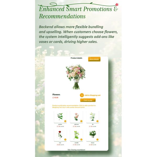 Flower Vending Machine for 24/7 Retail with Elegant Semi-Circle Locker Design