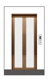 VVVF Control System Passenger Elevators With Wood Grain Decorative Steel Plate