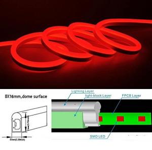 Wholesale High Safety Red Jacket Flexible Led Neon Tube Light 30 Ft 12V Easy For Installation from china suppliers