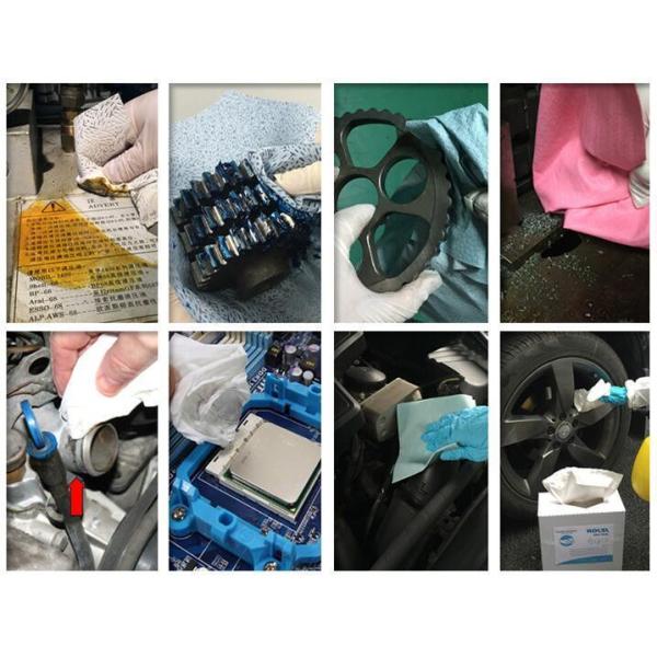 Nonwoven Airlaid Optical Lint Free Cleanroom Dry Paper Wipers 0609 Customized Request
