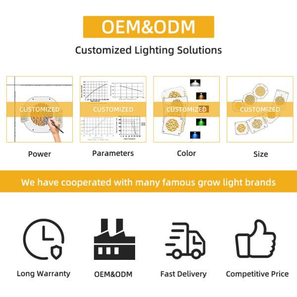 5454 Dimmable 200w 150w Cob Led Chip Dual Color Temperature 2700k 6500k 51-53v 57-60v