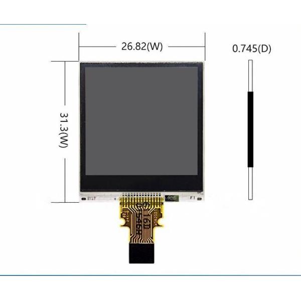 1.33-inch TFT LCD module side view