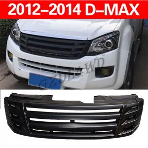 China Matte Black Front Racing Grill Grille Abs Replacement Grills Trims For Isuzu D-Max Dmax 2012 2013 2014 Bumper Mask Mesh on sale